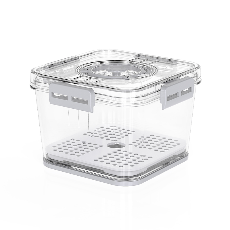 Orgwiser küçük plastik görünür istiflenebilir zamanlı saklama kabı