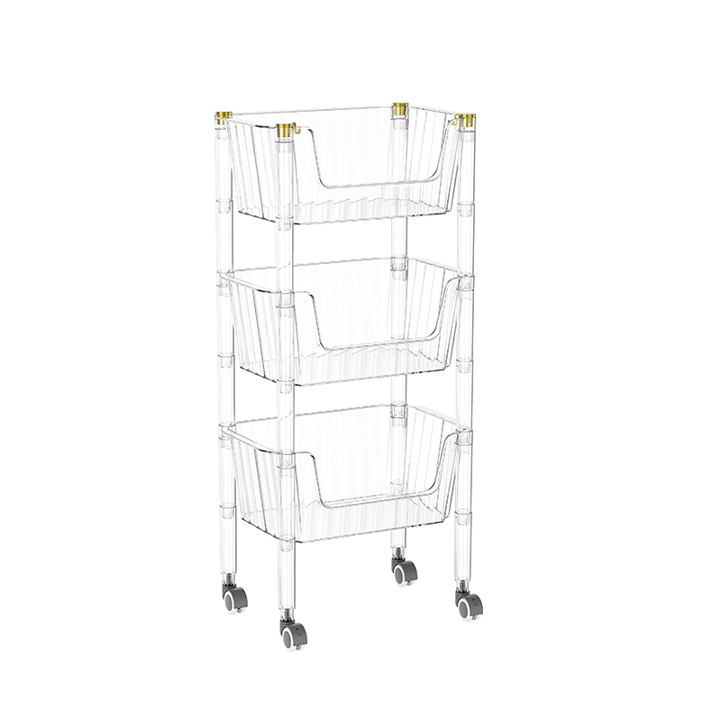 Tekerlekli 3 çekmeceli yardımcı program arabasını temizleyin