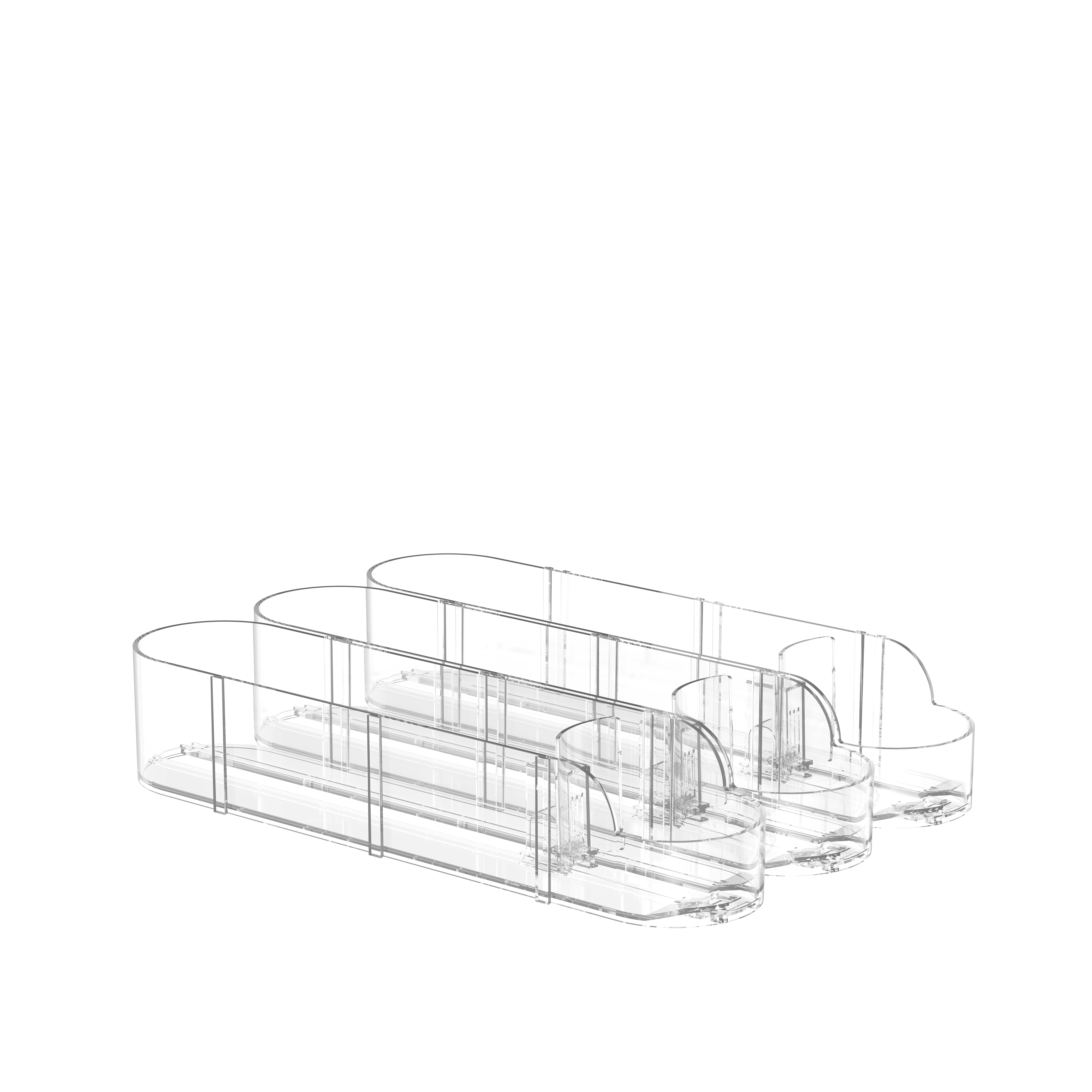 Kendi kendine iten buzdolabı içecek organizatörü