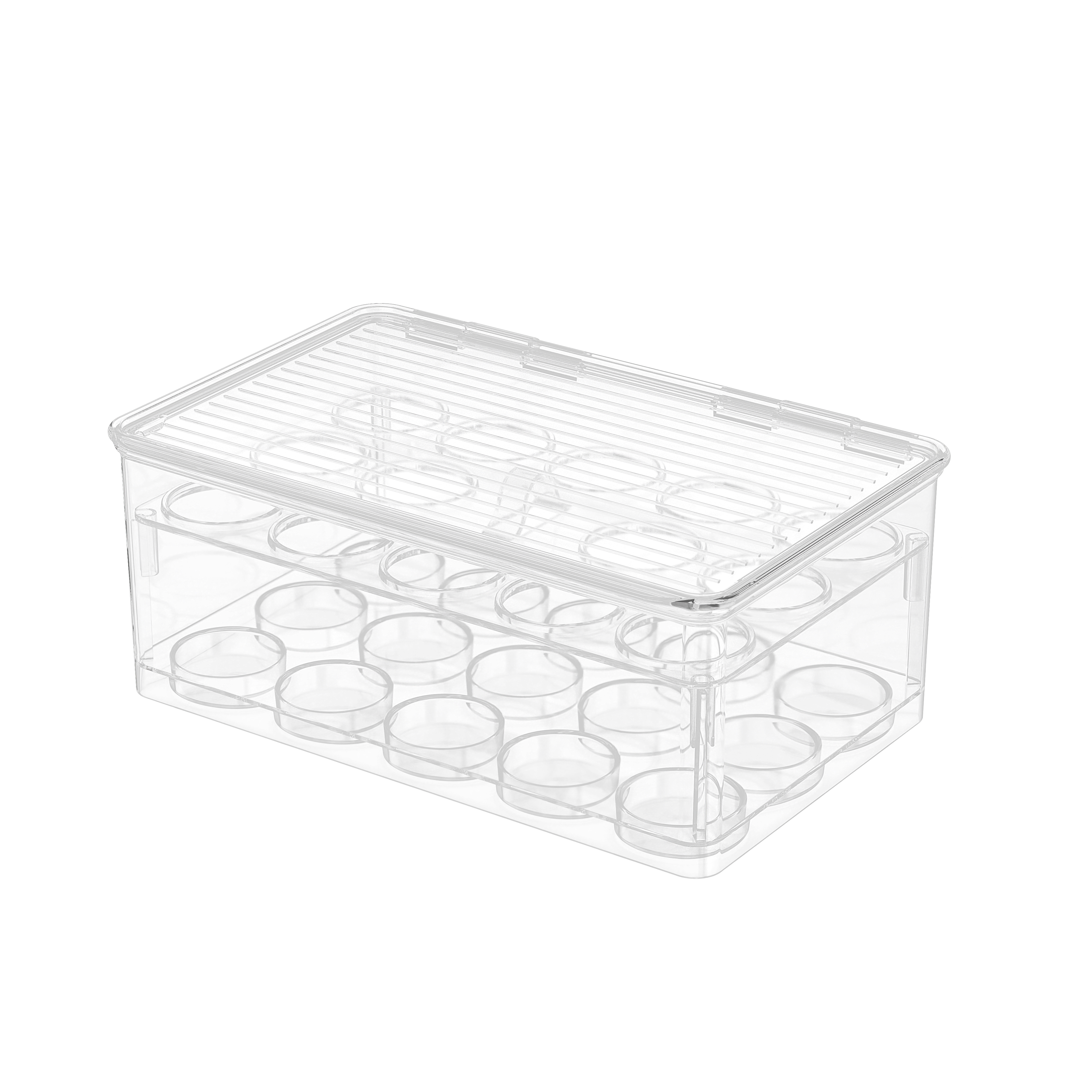 Şeffaf iç bölmeli saklama kutuları